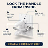 The Lockdown - The Bravely Door Lever Lock Vaults Down Any Door From Inside
